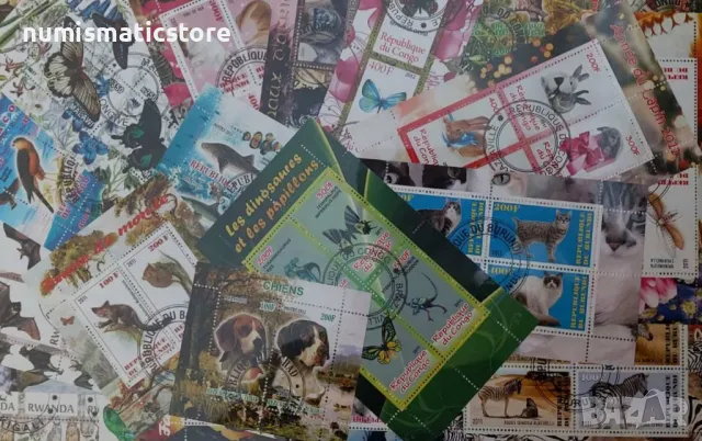 286 различни блока - Фауна, цял свят, снимка 2 - Филателия - 48634770