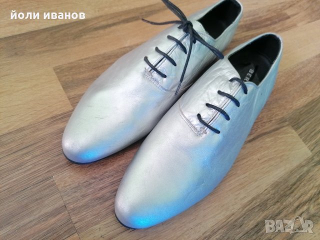 Португалски кожени обувки,сребристи,нови 42 номер в Официални обувки в гр.  София - ID35913207 — Bazar.bg