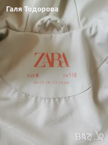 Кожено яке Zara 6г. до 116см, снимка 4 - Детски якета и елеци - 47669901