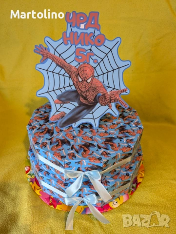 Картонена торта Пепа пиг, снимка 2 - Други - 53135716