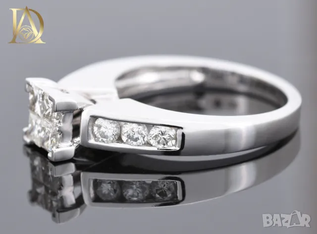 Нов Златен Пръстен с 1.04кт Естествени Диаманти, снимка 4 - Пръстени - 47829999