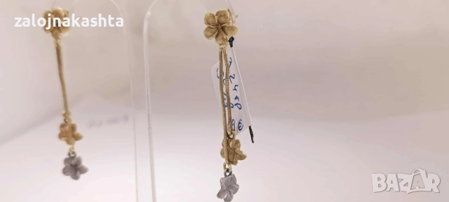 Златни обеци-3,24гр/14кр, снимка 4 - Обеци - 52128355