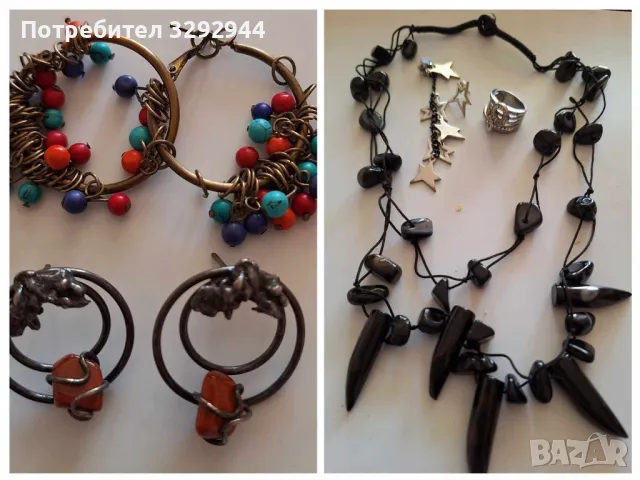 Сребърни пръстени,обеци и колиета,гердани, снимка 12 - Колиета, медальони, синджири - 49305266