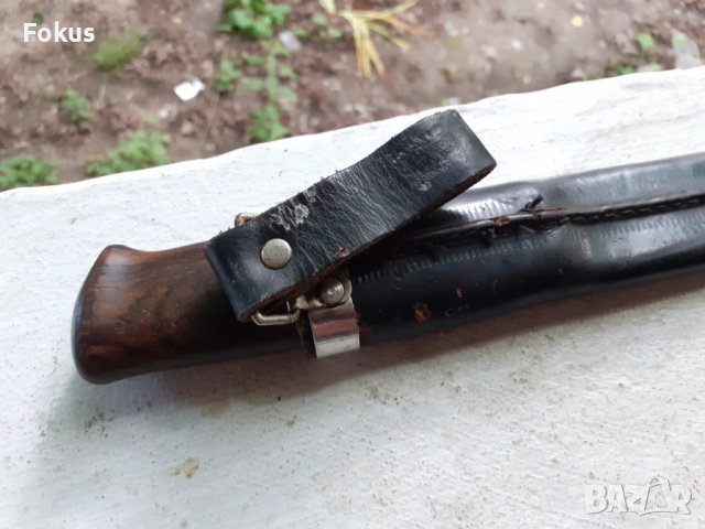 Уникална находка Норвежки ловен нож BRUSLETTO GEILO с кания, снимка 7 - Антикварни и старинни предмети - 52335476