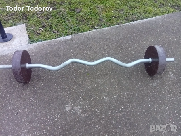 Щанга с крив лост 