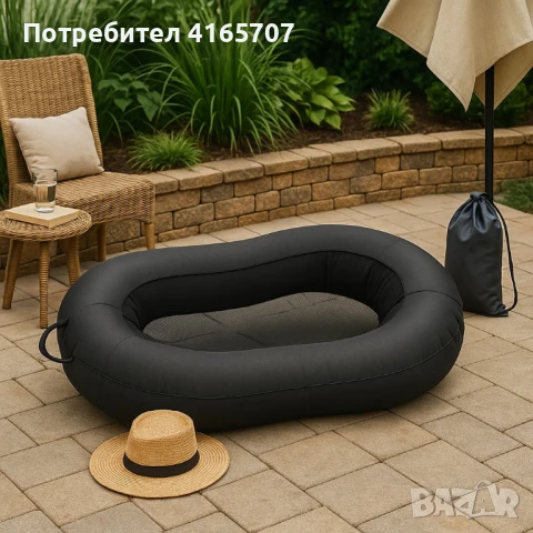 Въздушен шезлонг за пълна релаксация навсякъде – без помпи и усилия, снимка 1