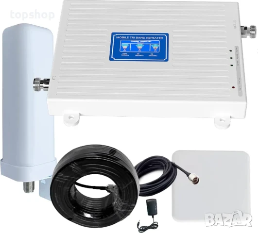 2G 3G 4G 900 1800 2100 MHz Band Усилвател на клетъчен сигнал Ретранслатор LTE GSM WCDMA, снимка 4 - Друга електроника - 50542373