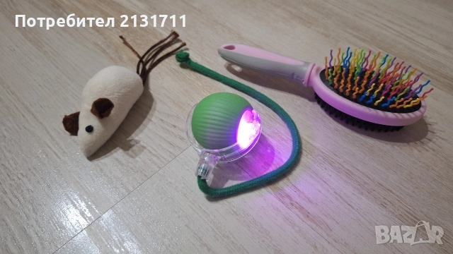 Самозадвижваща се интерактивна играчка, играчка мишка и четка за котка или куче , снимка 5 - За котки - 52633129