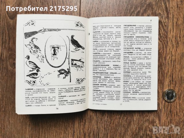 речник на ловеца-1972г.- руско издание, снимка 5 - Чуждоезиково обучение, речници - 35927662