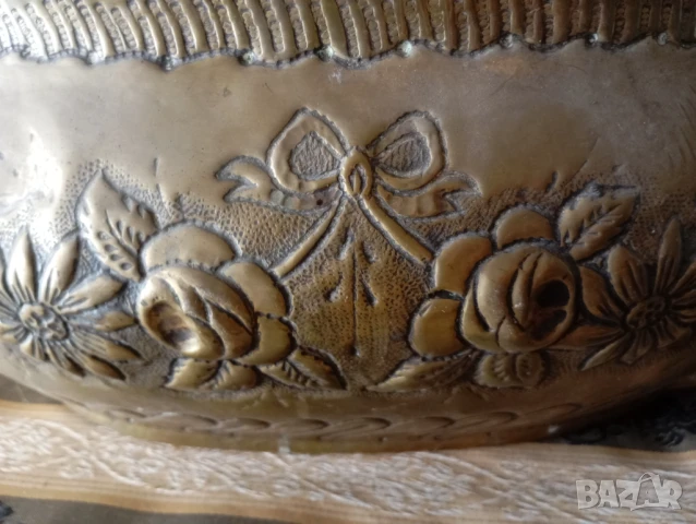 Стара викторианска кашпа,саксия за цветя, снимка 4 - Други ценни предмети - 50937240