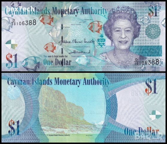 ❤️ ⭐ Кайманови Острови 2024 1 долар UNC нова ⭐ ❤️
