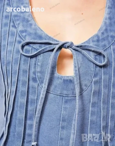 Дамски дънков гащеризон , снимка 6 - Гащеризони - 50868112