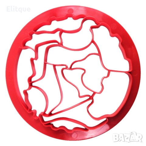 Силиконова форма за сладки и бисквити - сърца, снежинки или животинки, снимка 2 - Други - 52888961