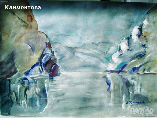 Картина "Скалист бряг", снимка 3 - Картини - 56331196