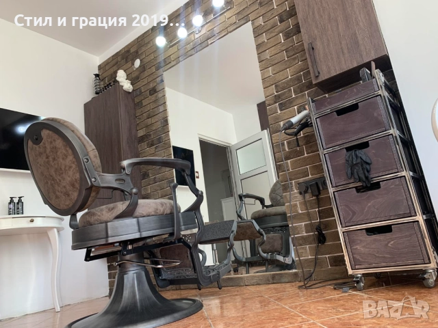 Бръснарски стол Clint BR, снимка 7 - Бръснарски столове - 44613104