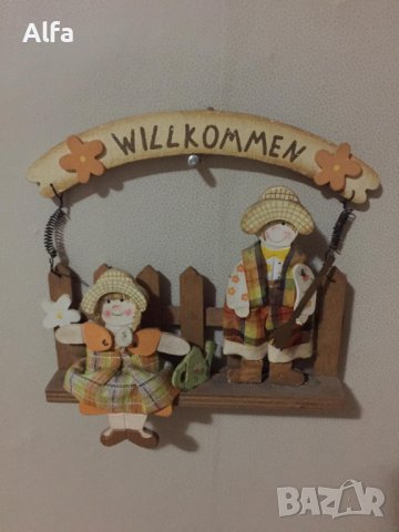Сувенир "WILLKOMMEN" - "Добре дошли", снимка 1 - Декорация за дома - 39204388