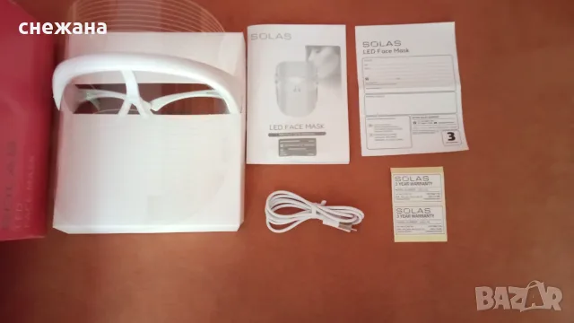 Ново. SOLAS LED MASK, снимка 2 - Козметика за лице - 56034545