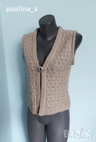 Два различни броя / Винтидж дамски елек "Zero" и "Poly Acryl" , снимка 10 - Елеци - 52650240