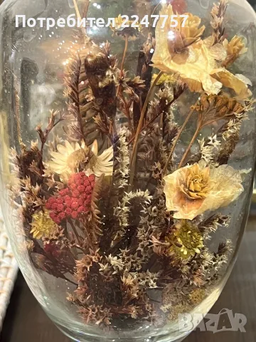 Ваза със сухи цветя, снимка 9 - Вази - 47577053