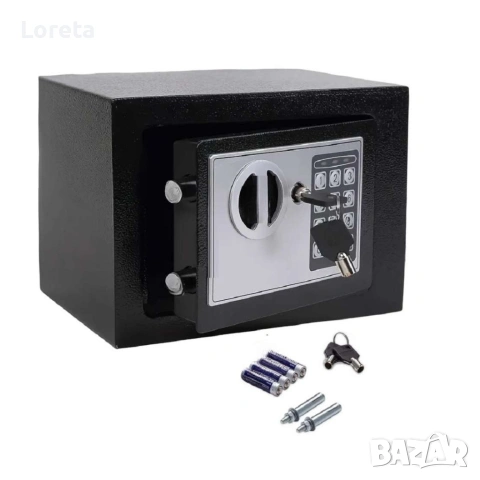 Електронен сейф с кодова клавиатура и резервен механичен ключ – включени батерии и монтажни болтове, снимка 4 - Друга електроника - 53437006