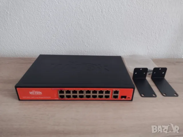 Wi-tek WI-PS518G  POE switch нов, снимка 2 - Суичове - 56111142