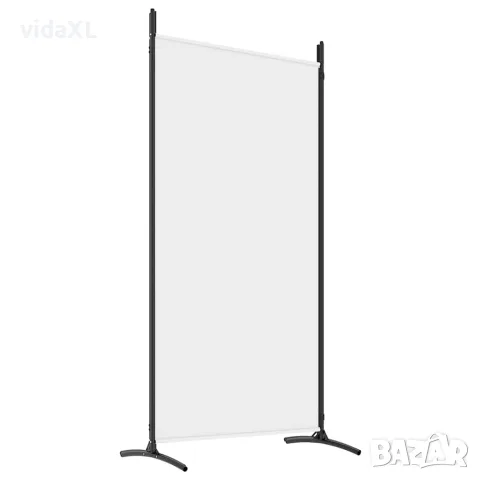 vidaXL Параван за стая, бял, 4 панела, 346x180 см, плат, снимка 7 - Паравани - 56147227