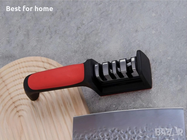 Професионално точило за ножове MOAWAVE™ – 4 степени на заточване, Неръждаема стомана и ABS, снимка 5 - Други - 53220973