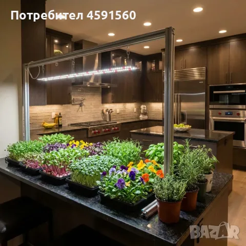 Универсална LED лампа за растения SUNLIGHT 25W PRO 1.0  , снимка 4 - Лед осветление - 56129281