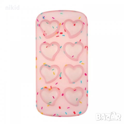 8 красиви обли сърца сърце Свети Валентин Силиконов молд форма калъп шоколад гипс свещ сапун фондан , снимка 5 - Форми - 35670335