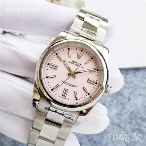 Дамски часовник Rolex Oyster Perpetual Pink с автоматичен механизъм, снимка 3 - Дамски - 47965824