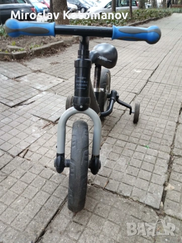 Баланс колело с педали и помощни колелца, снимка 4 - Детски велосипеди, триколки и коли - 53789069