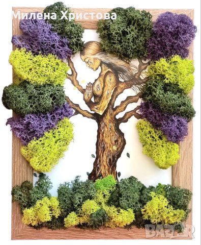 Картини със скандинавски мъх "Природа 2", снимка 2 - Картини - 41181340