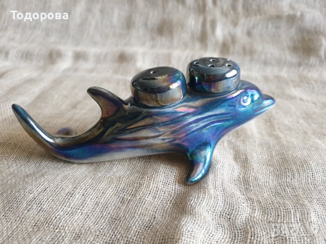 Порцеланова френска солница делфин, снимка 5 - Сервизи - 41624964