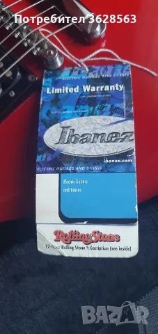 Електрическа китара Ibanez – червена + калъф, снимка 4 - Китари - 55876109