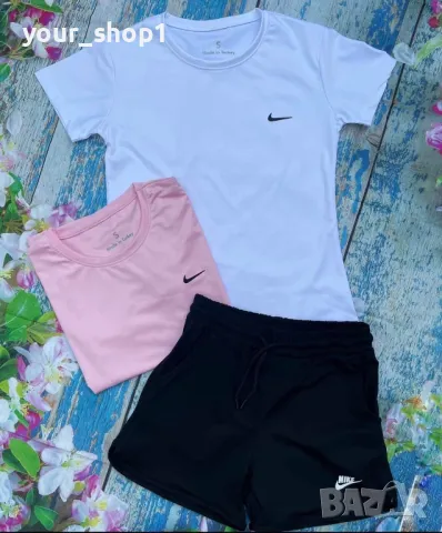 Дамски екип Nike тениска къси панталони, снимка 1