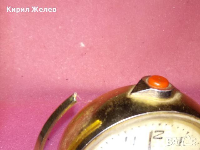 SLAVA MADE in USSR СЛАВА ГЛОБУС Стар РЯДЪК КОЛЕКЦИОНЕРСКИ РУСКИ БУДИЛНИК МЕХ. ЧАСОВНИК СССР 40894, снимка 3 - Антикварни и старинни предмети - 44545314