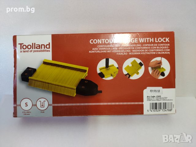 инструмент за измерване и очертаване на контури, контуромер, Velleman-Белгия, снимка 5 - Шублери - 39697757