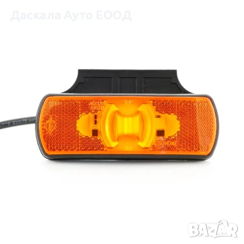 1бр. ЛЕД габарит с 4 диода и рефлектор 12-24 волта , 3 цвята , ПОЛША