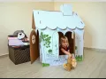 Къща за игра и рисуване, картонена, снимка 2