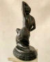 Голяма бронзова статуетка, снимка 7