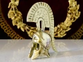 Спартански шлем,воин Леонидас от бронз. , снимка 4