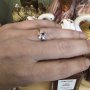 Нов сребърен пръстен с рубин и цирконий  НАМАЛЕНИЕ, снимка 3