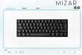 Механична геймърска клавиатура MIZAR MZ 60 LUNA сgateron optical brown суичове, снимка 17