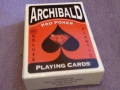 Покер карти маркови Арчибалд пластик 52 броя 87х62мм нови, снимка 1