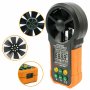 Дигитален Анемометър PEAKMETER PM6252B, обем на въздух, скорост до 40m/s, CFM, CMM, CMS, снимка 9