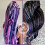 Професионален Бутиков Блестящ Канекалон Ангелска Коса-Yaki Remy 100%-SPARKLE Hair Braids! КОД АН158, снимка 1 - Аксесоари за коса - 41732134