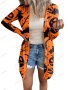 Модна дамска лека жилетка с щампа на Halloween, 6цвята - 023, снимка 5
