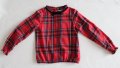 Червена риза (каре) с дълъг ръкав Sinsay - 128 см, снимка 1