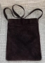 Кафява чанта естествен велур, снимка 5