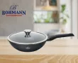 Тиган Уок с капак Bohmann, 28см. 3.4л., Лят алуминий, Подвижна дръжка, Индукция, снимка 2